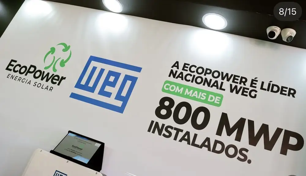EcoPower líder nacional WEG, mais de 800 MWp