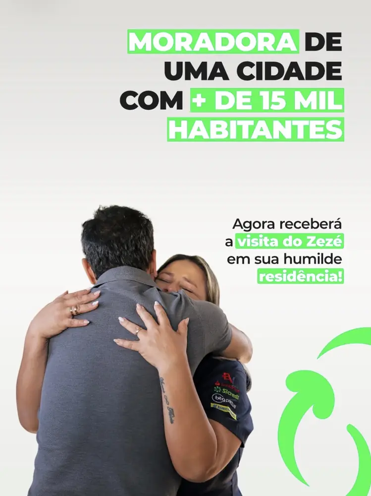 Cliente sorteada para o Café com o Zezé